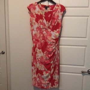 NWOT Sz 10 Lauren Ralph Lauren faux wrap dress